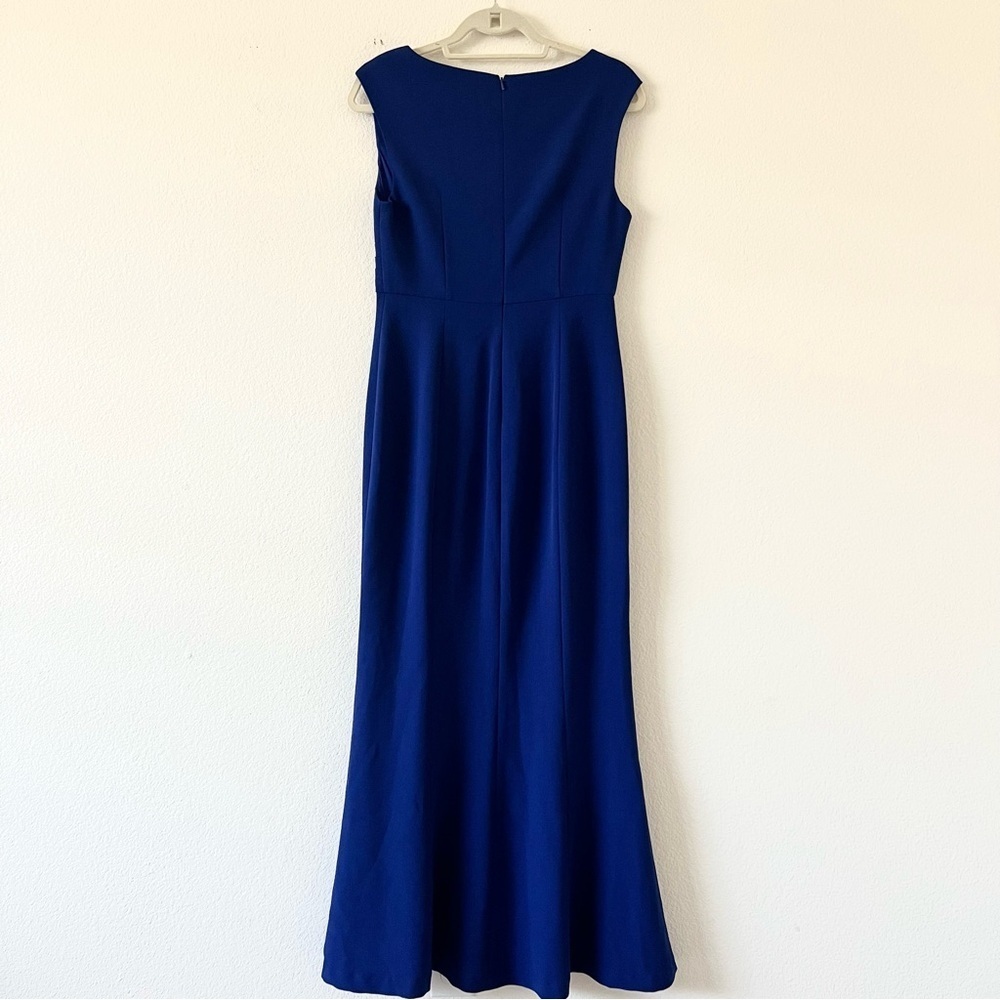 Kay Unger Royal Blue Mermaid Gown Keyhole Formal Evening Dress Size 6 - Picture 9 of 16